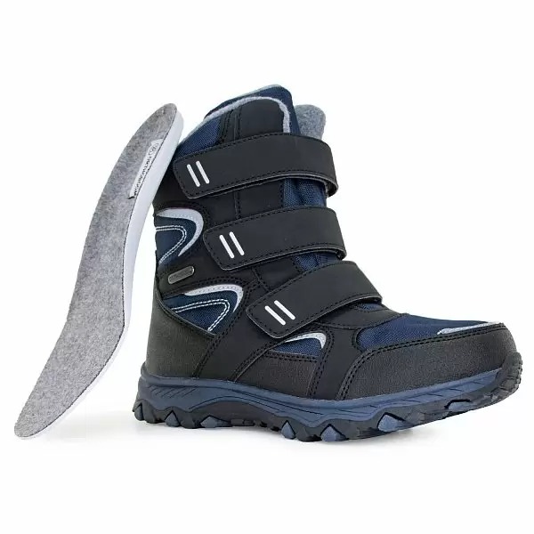 Ботинки ортопедические Orthoboom 67055-01 черный с сапфировым фото 5