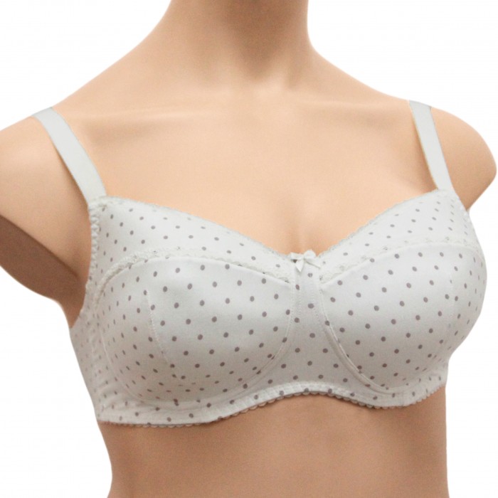 Бюстгальтер после мастэктомии Горошки латте на сумрачном ЛФ0899 П183 фото 1