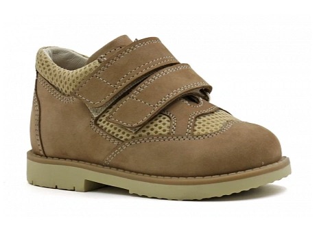 Полуботинки детские (Обувь ортопедическая сложная без утепл подкладки) 2216-Н-002 коричневый фото 1