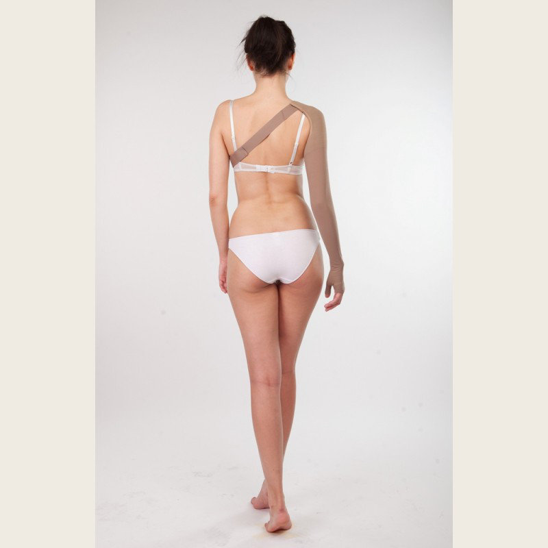 Компрессионный рукав удлиненный  с креплением на плечо  с перчаткой 2 класса арт.524 фото 2