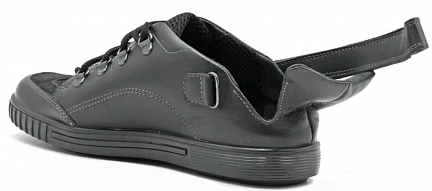 Полуботинки ортопедические подростковые на протез, на аппарат Ортомода 61141-Х-601 с откидным берцем фото 3