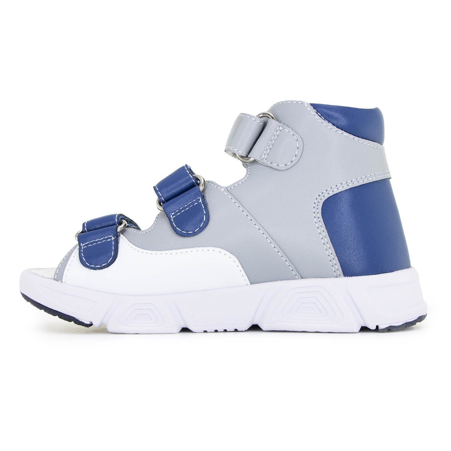 Ортопедическая обувь Orthoboom сандали 27057-10 платиново-сапфировый фото 6