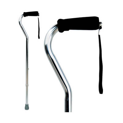 Трость алюминиевая регулируемой длины с губчатой рукоятью и ремешком, Е 0609 фото 1