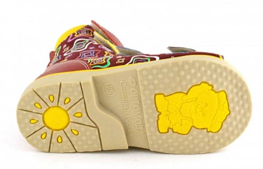 Сандалии ортопедические высокие детские с жестким берцем Ортомода 2139 с каблуком Томаса фото 5