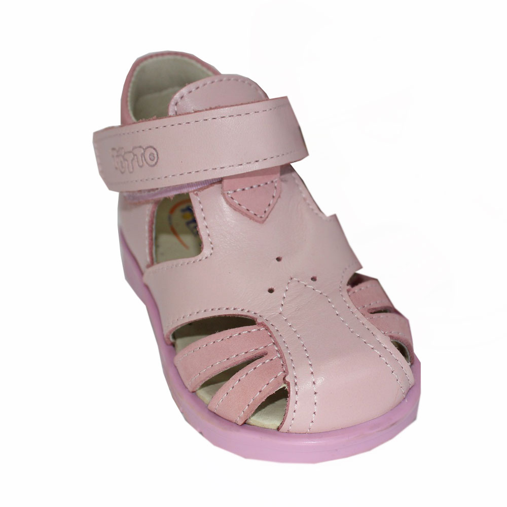 Босоножки  детские с закрытым носом, ц.розовый М 051-7,17 фото 1