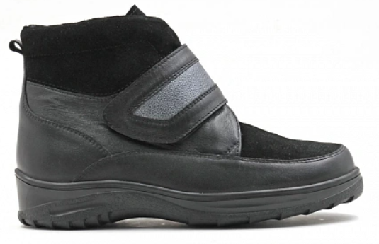 Ботинки ортопедические женские утепленные Ортомода  82415-Х-С-101-24 ЛС черные увеличенной полноты фото 4