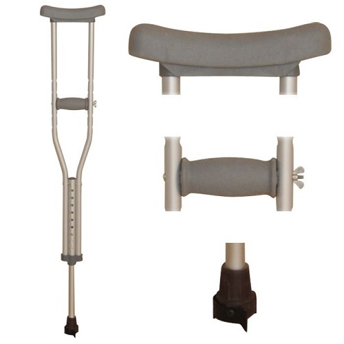 Костыли подмышечные алюмин. с УПС универсальной длины LK 3010 B (A)  фото 2