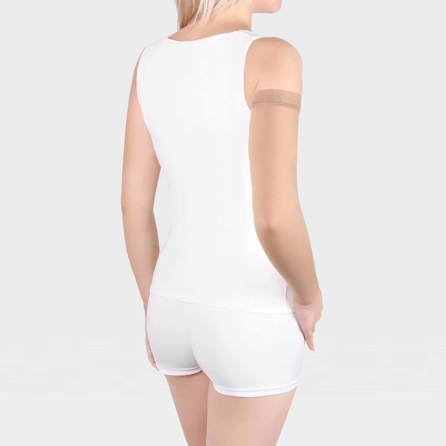 Компрессионный рукав удлиненный  2 кл. компр. беж. ID-401 фото 5