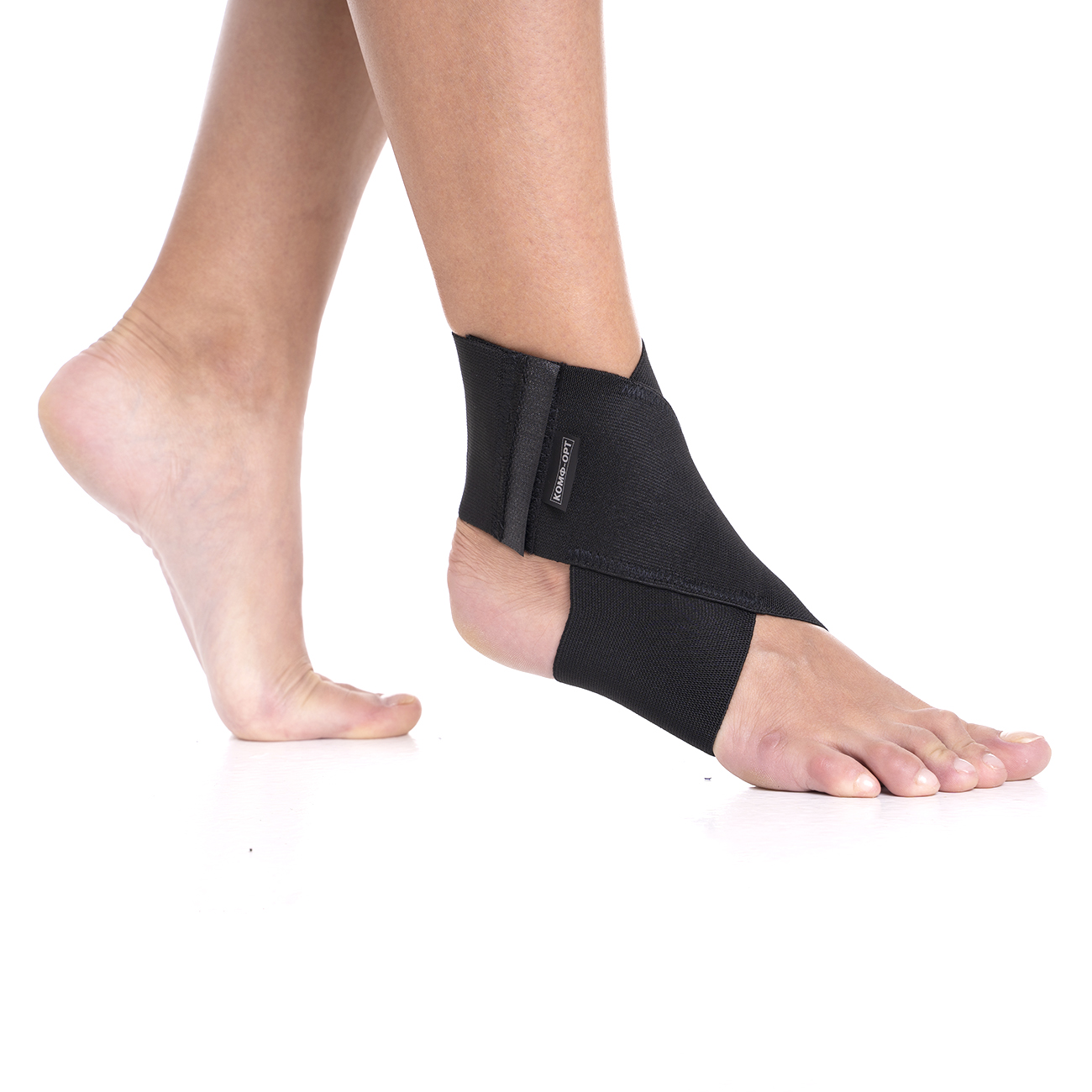 Фиксатор голеностопа эластичный, черный КОМФ-ОРТ К-905 фото 2