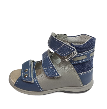 Сандалии с открытым носом Б2-198-037-232-1 цвет серый фото 4