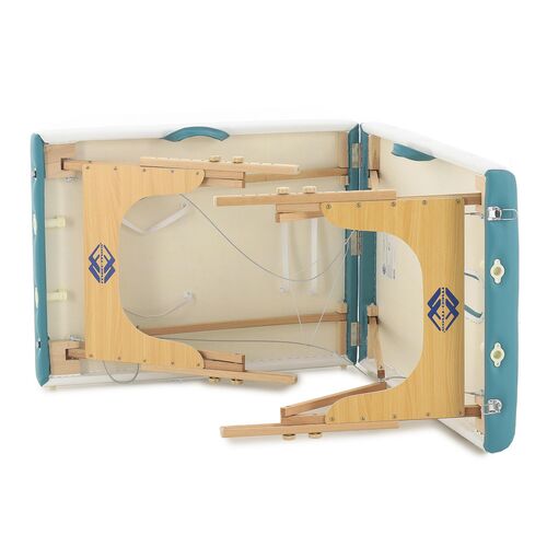 Массажный стол складной MED-MOS JF-AY01 2-х секционный, деревянная рама (двухцветный, размер 185*70) фото 20