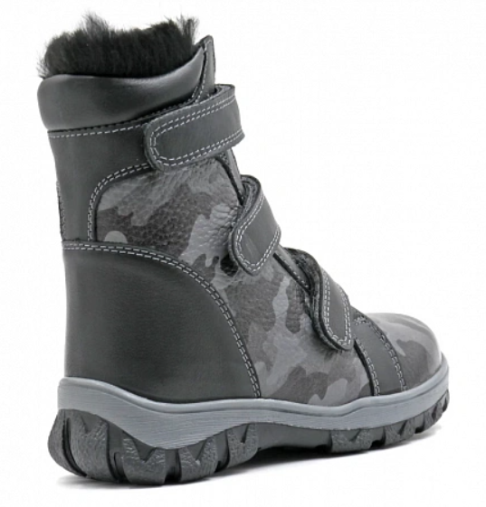 Обувь ортопедическая сложная на утепленнной подкладке ботинки детские цв.серый 21189-ХМ-204-В фото 2