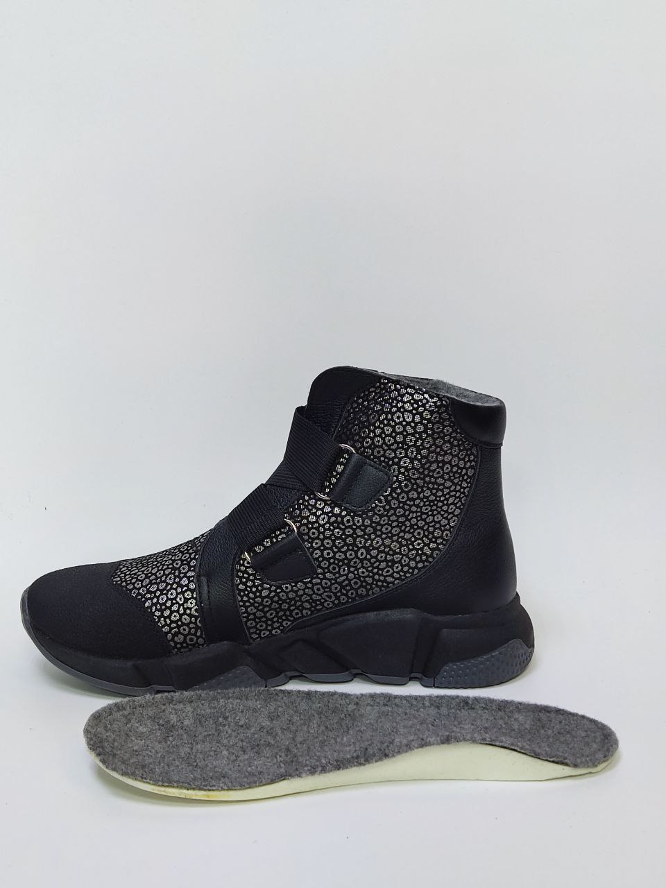 Ботинки осенние серебр. леопард TW-546-4 фото 5